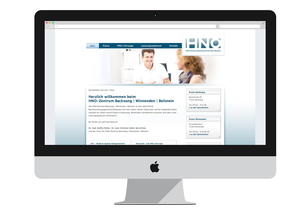 Redesign für die Website des HNO Zentrums Backnang